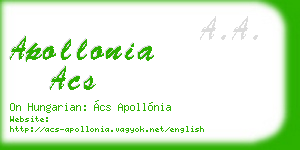 apollonia acs business card